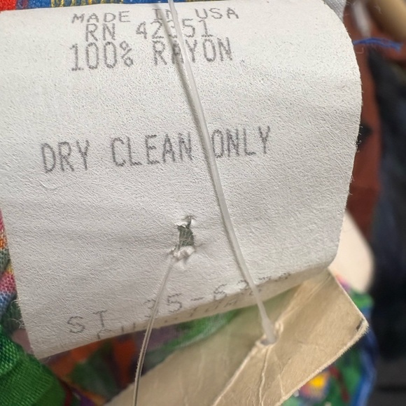 Vintage Ken Done Art To Wear Jacket and Skirt Set Size Medium - Picture 11 of 13